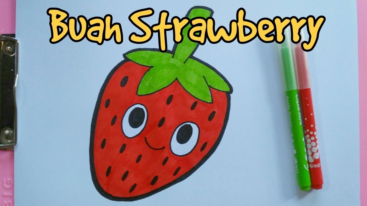 Detail Cara Menggambar Buah Strawberry Nomer 3