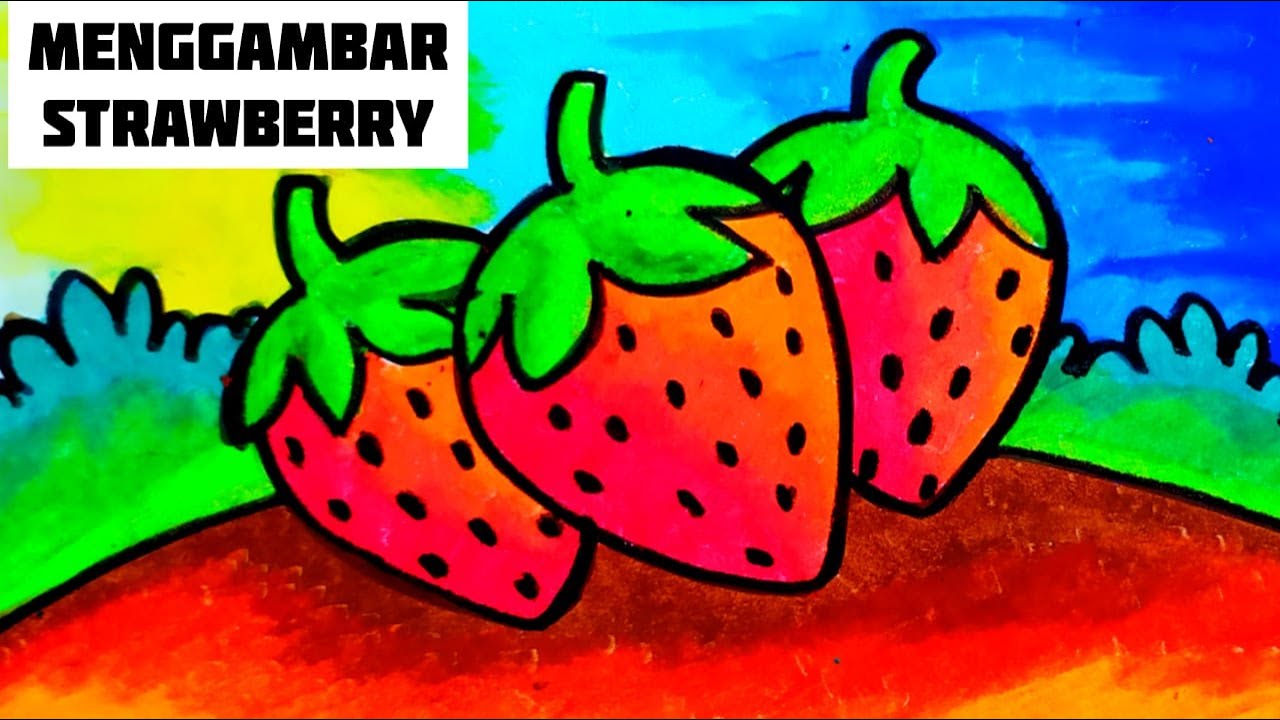 Detail Cara Menggambar Buah Strawberry Nomer 6