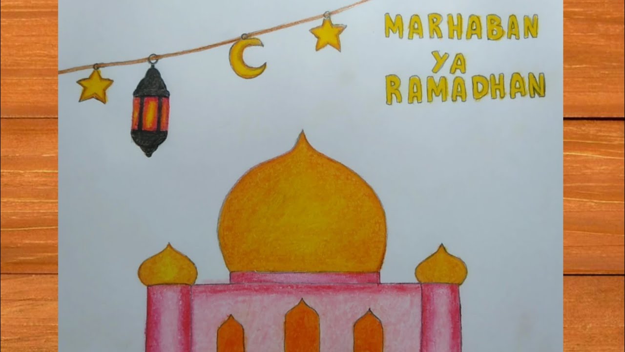 Cara Menggambar Bulan Ramadhan - KibrisPDR