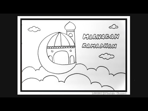 Detail Cara Menggambar Bulan Ramadhan Nomer 4