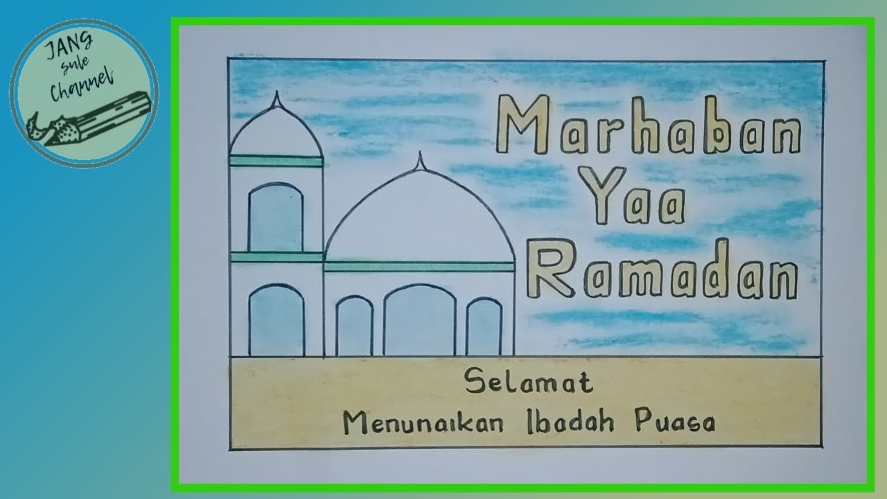 Detail Cara Menggambar Bulan Ramadhan Nomer 30