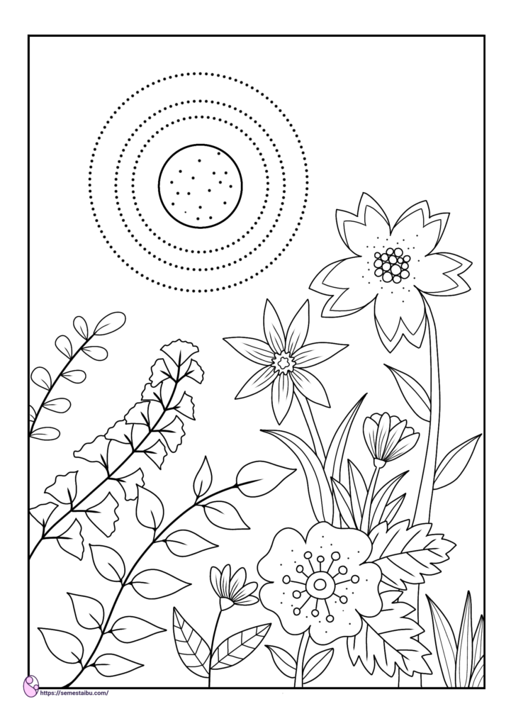 Detail Cara Menggambar Bunga Anak Tk Nomer 36