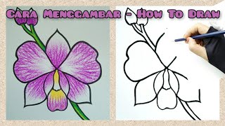 Detail Cara Menggambar Bunga Anggrek Nomer 11