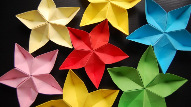 Detail Cara Menggambar Bunga Dari Kertas Origami Nomer 20