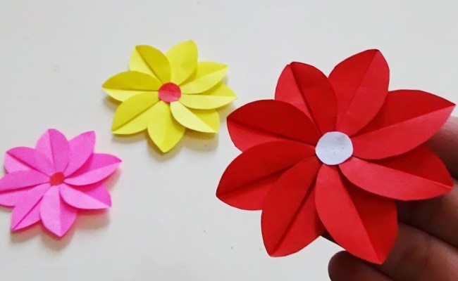 Detail Cara Menggambar Bunga Dari Kertas Origami Nomer 7