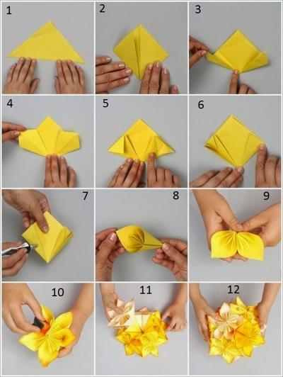 Detail Cara Menggambar Bunga Di Kertas Origami Nomer 6