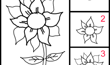 Detail Cara Menggambar Bunga Matahari Anak Tk Nomer 40