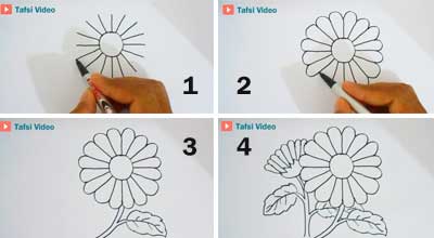 Detail Cara Menggambar Bunga Matahari Yang Gampang Nomer 34