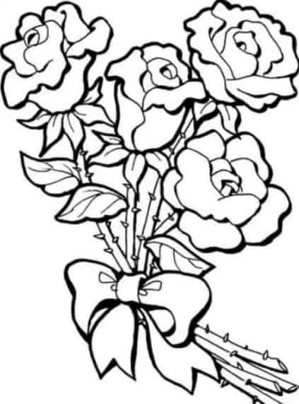 Detail Cara Menggambar Bunga Mawar Simple Nomer 49