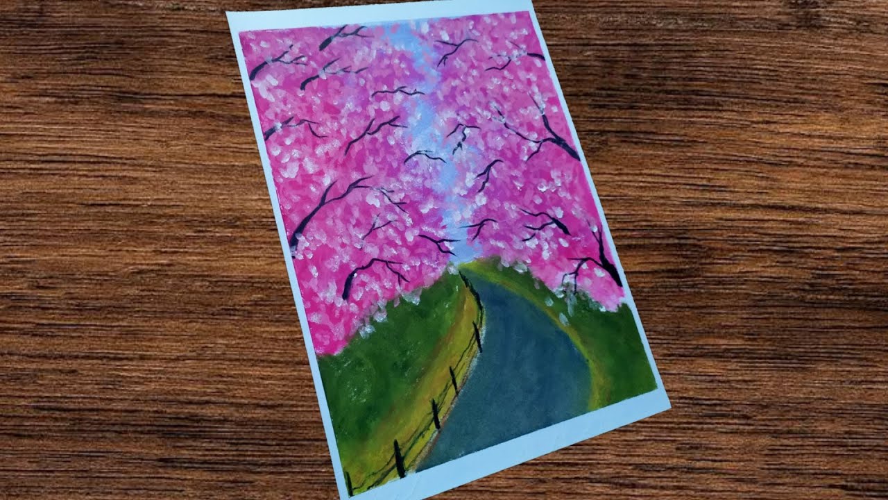 Detail Cara Menggambar Bunga Sakura Di Buku Gambar Nomer 23