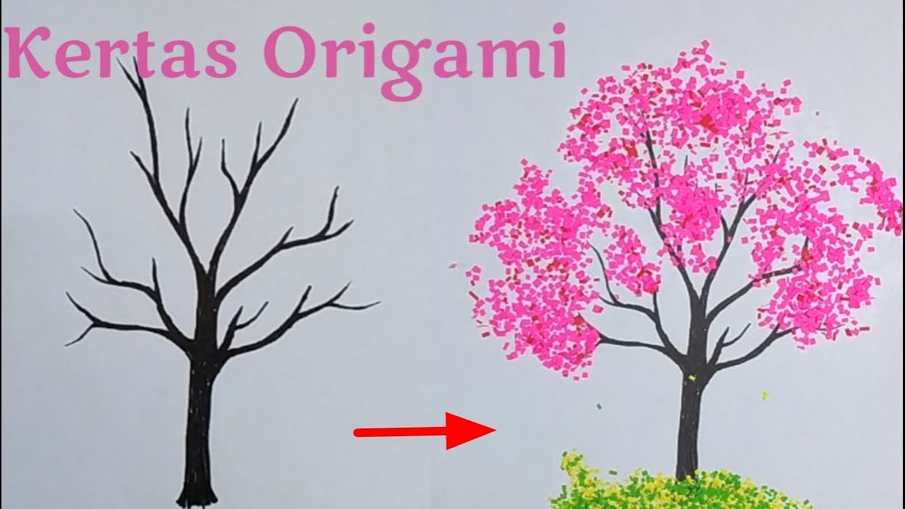 Detail Cara Menggambar Bunga Sakura Di Karton Nomer 7