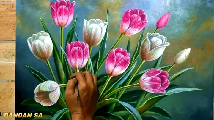 Detail Cara Menggambar Bunga Tulip Dengan Nomer 38