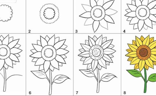 Detail Cara Menggambar Bunga Yg Paling Mudah Nomer 37