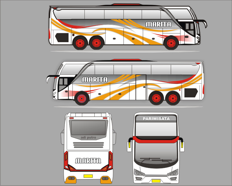 Detail Cara Menggambar Bus 3d Nomer 24