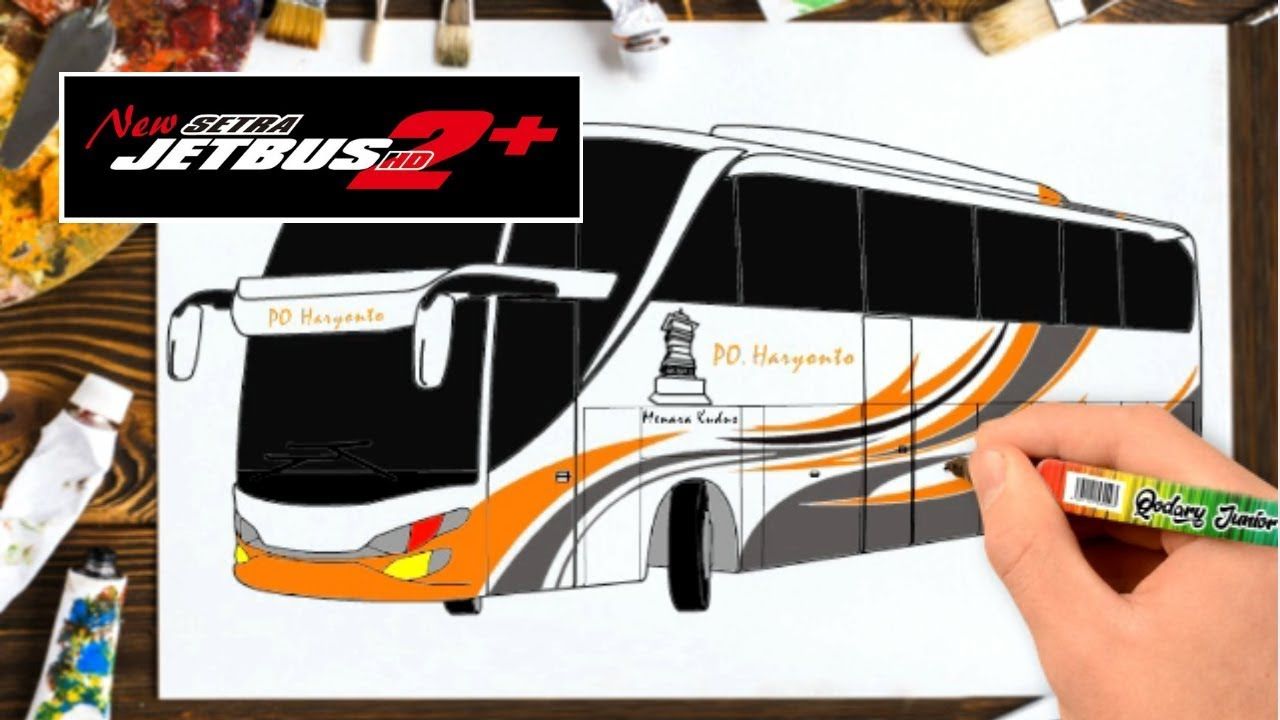 Detail Cara Menggambar Bus 3d Nomer 8