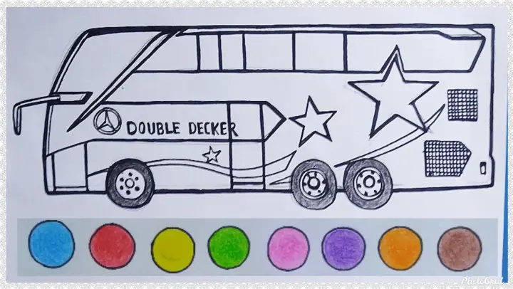 Detail Cara Menggambar Bus Di Buku Gambar Nomer 18