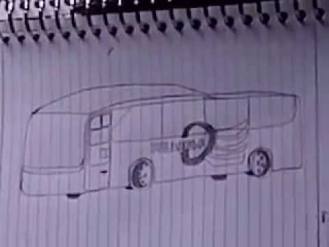 Detail Cara Menggambar Bus Di Buku Gambar Nomer 3