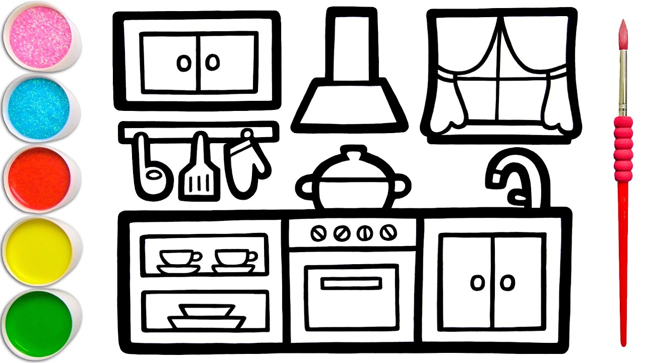 Detail Cara Menggambar Dapur Nomer 6