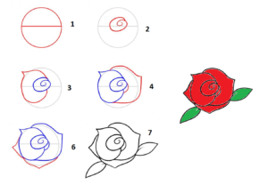 Detail Cara Menggambar Daun Bunga Mawar Nomer 20