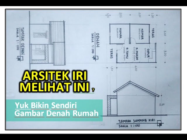 Detail Cara Menggambar Denah Rumah Dengan Skala Nomer 8