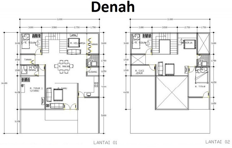 Detail Cara Menggambar Denah Rumah Manual Nomer 24