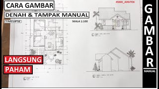 Detail Cara Menggambar Denah Rumah Manual Nomer 25