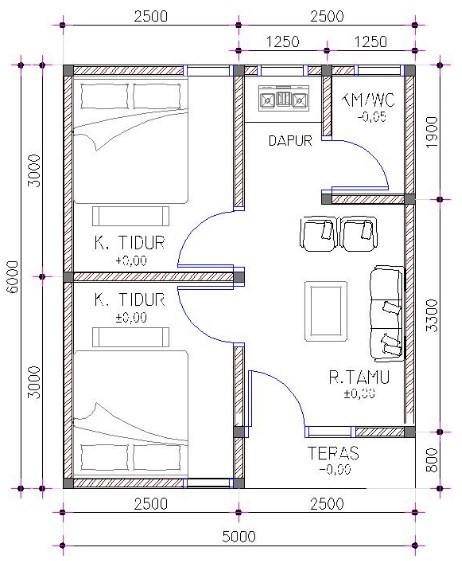 Detail Cara Menggambar Denah Rumah Manual Nomer 36