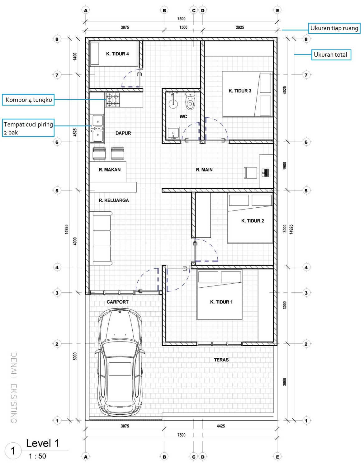 Detail Cara Menggambar Desain Rumah Dengan Pensil Nomer 12