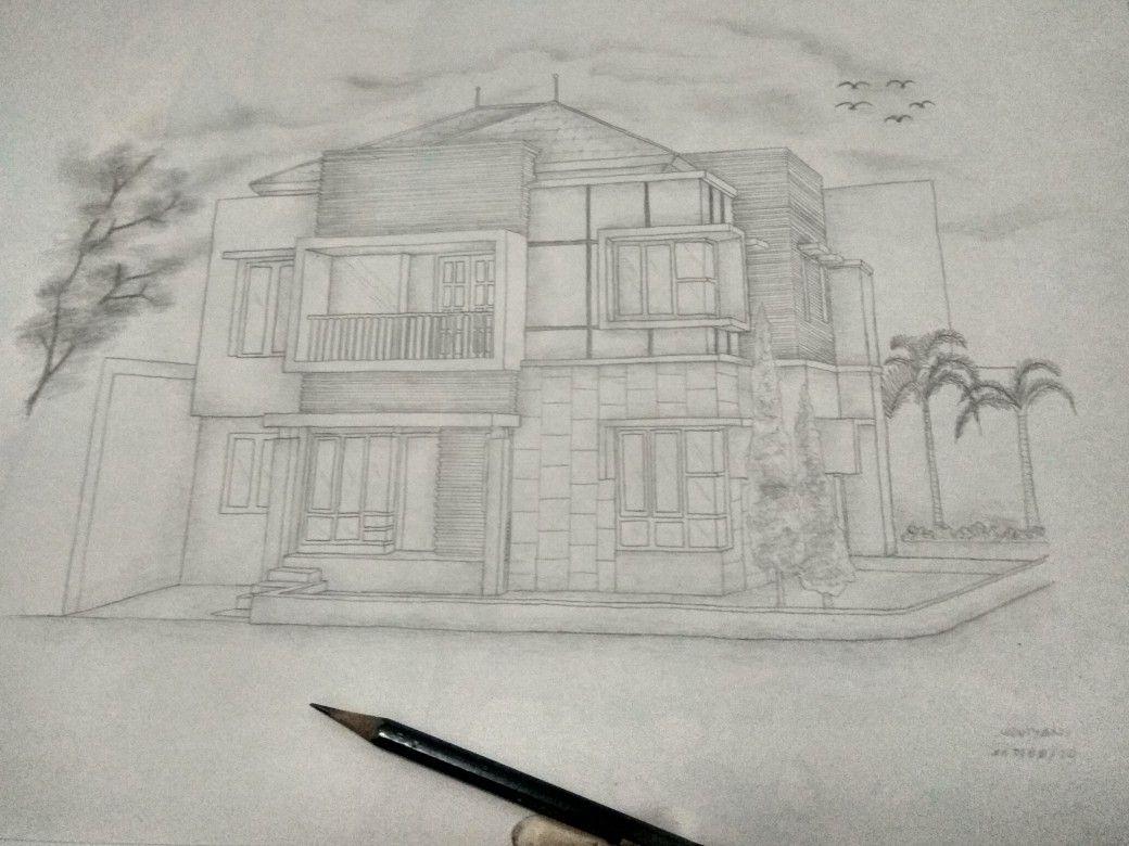 Detail Cara Menggambar Desain Rumah Dengan Pensil Nomer 20