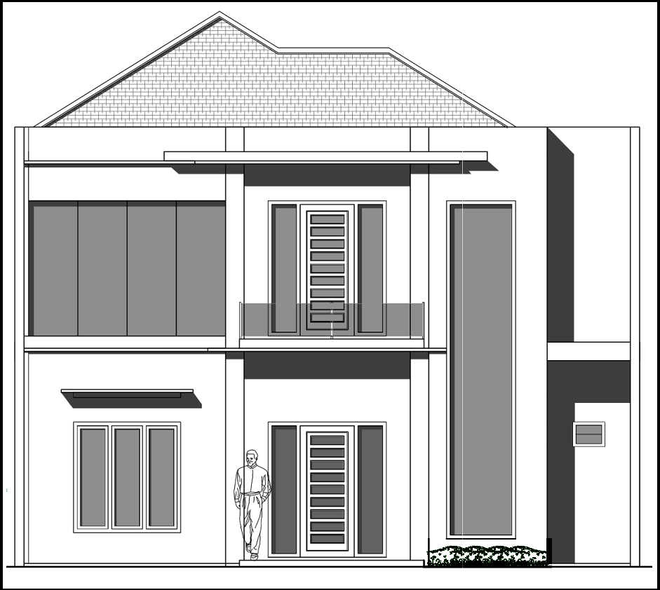 Detail Cara Menggambar Desain Rumah Dengan Pensil Nomer 8