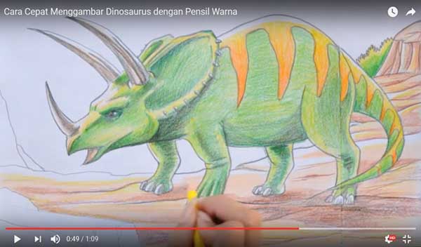 Detail Cara Menggambar Dinosaurus Nomer 37