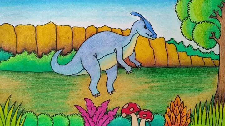 Detail Cara Menggambar Dinosaurus Nomer 47