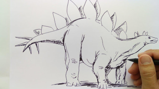 Detail Cara Menggambar Dinosaurus Nomer 51