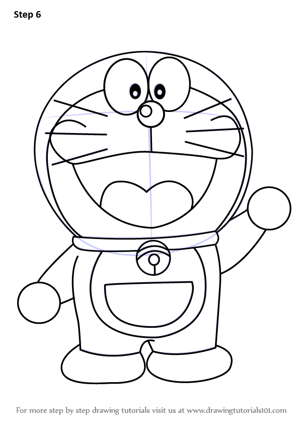 Detail Cara Menggambar Doraemon Nomer 5