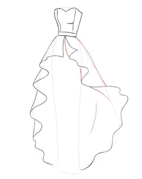 Detail Cara Menggambar Gaun Putri Nomer 44