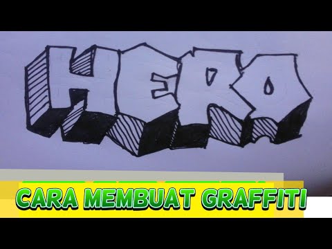 Detail Cara Menggambar Grafiti Nama Nomer 10