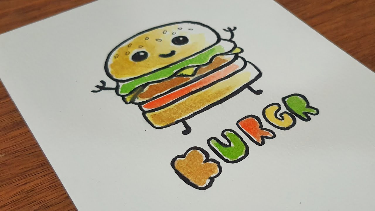 Detail Cara Menggambar Hamburger Nomer 5