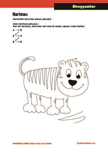 Detail Cara Menggambar Harimau Nomer 23