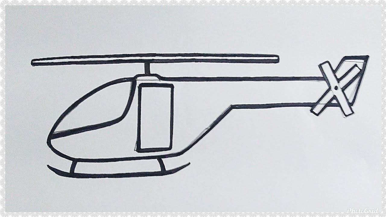 Detail Cara Menggambar Helikopter Anak Tk Nomer 4