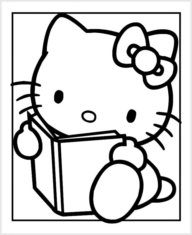 Detail Cara Menggambar Hello Kitty Dengan Pensil Nomer 16