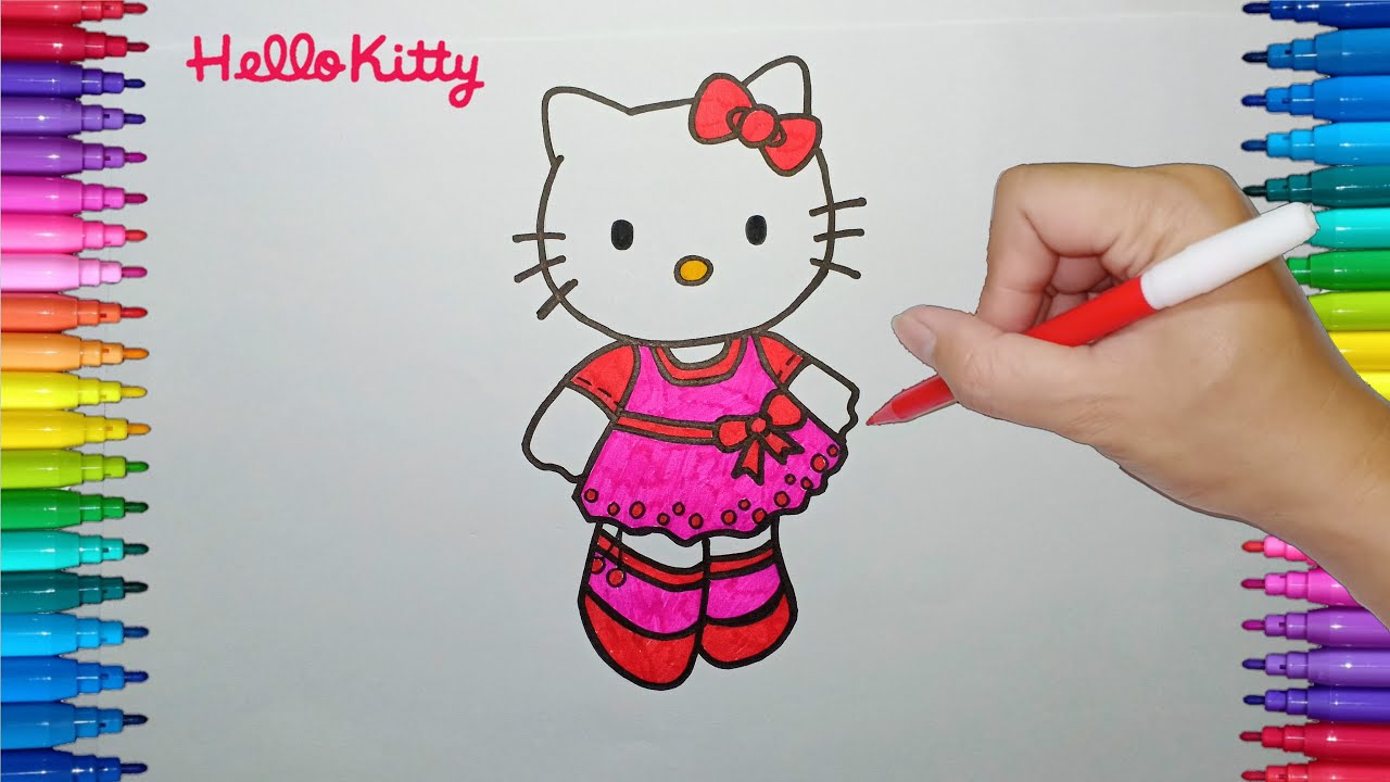 Detail Cara Menggambar Hello Kitty Dengan Pensil Nomer 17