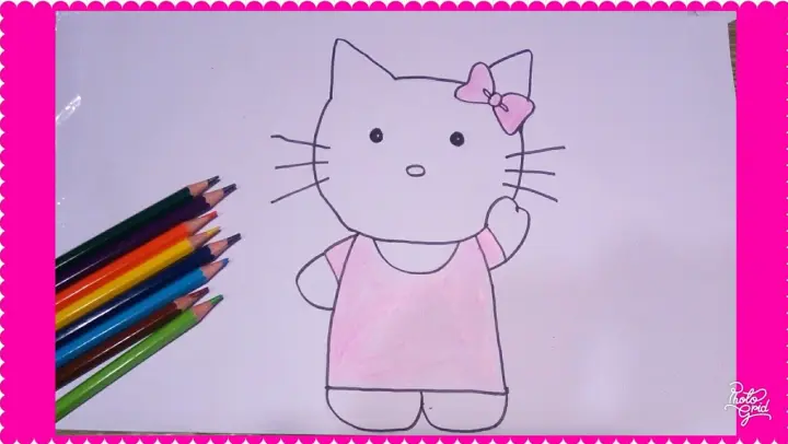 Detail Cara Menggambar Hello Kitty Dengan Pensil Nomer 20