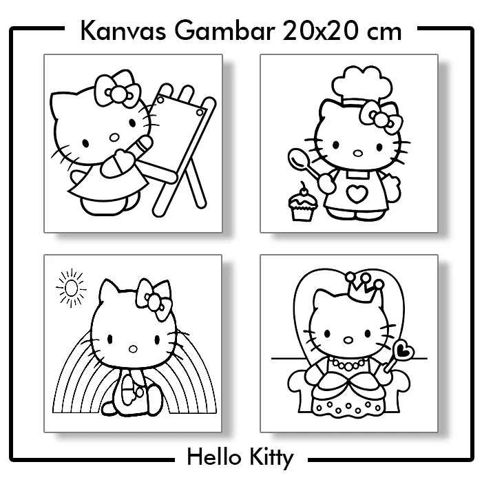Detail Cara Menggambar Hello Kitty Dengan Pensil Nomer 22