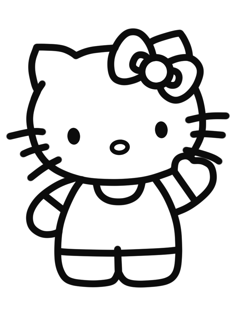 Detail Cara Menggambar Hello Kitty Dengan Pensil Nomer 5