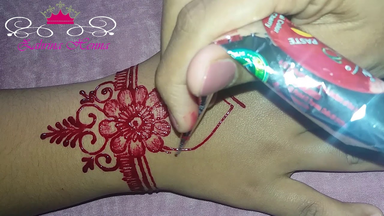 Detail Cara Menggambar Henna Di Tangan Nomer 23