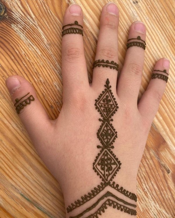 Detail Cara Menggambar Henna Di Tangan Nomer 43