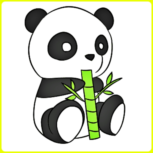 Detail Cara Menggambar Hewan Panda Nomer 15