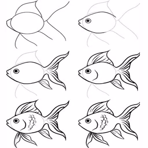 Detail Cara Menggambar Ikan Hias Nomer 20