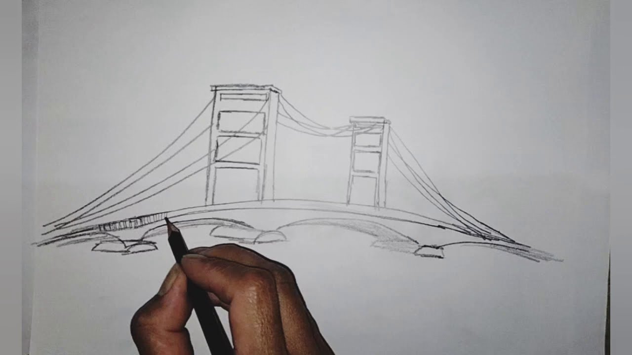 Detail Cara Menggambar Jembatan Ampera Nomer 2