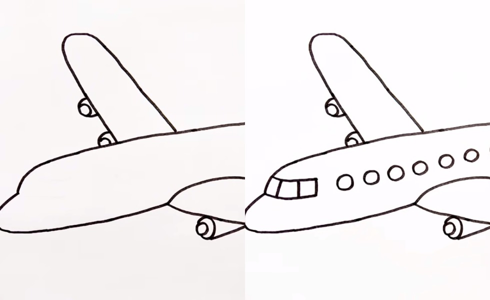 Detail Cara Menggambar Kapal Terbang Nomer 5